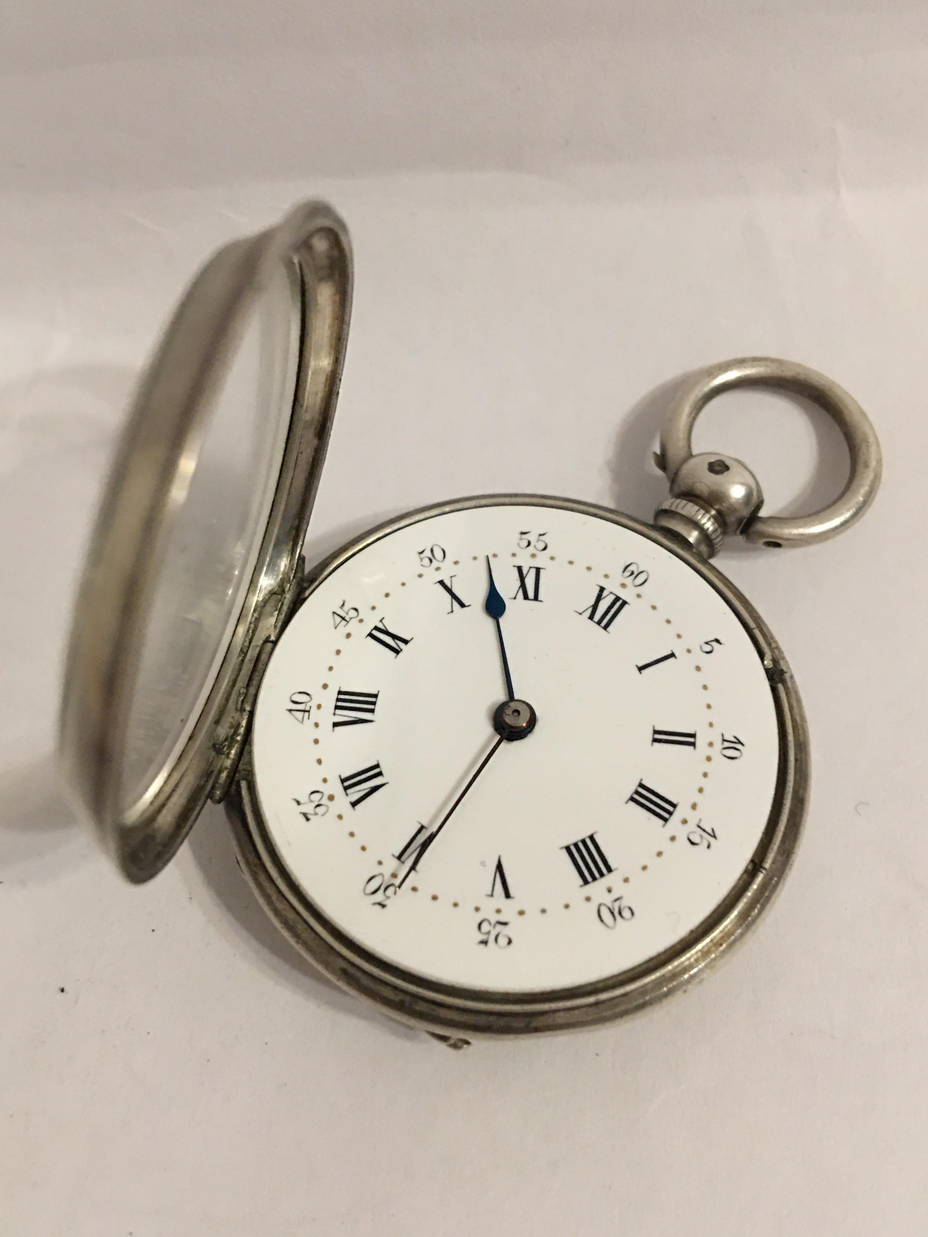 This beautiful small antique mechanical watch is working and it is ticking well. It’s come with winding key.

Please see the images carefully as form part of the description.