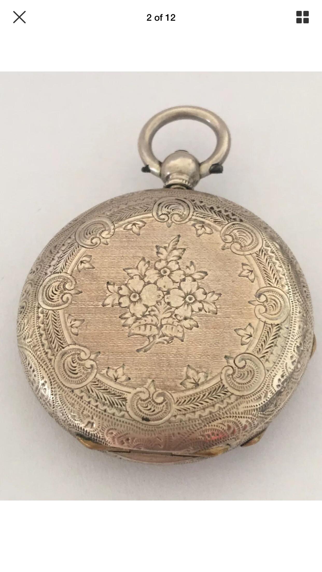 Small Antique Silver Key-Wind Pocket Watch Signed A. Bremer, Geneve, circa 1880s For Sale 7