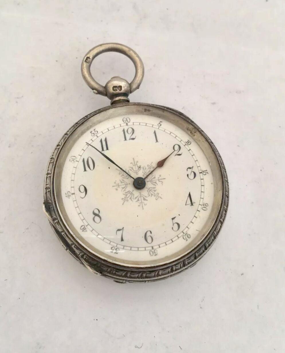 antique silver fob watch