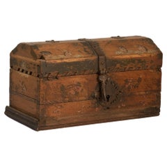 Small Antique Spanish Colonial Chest, Late 1700’s