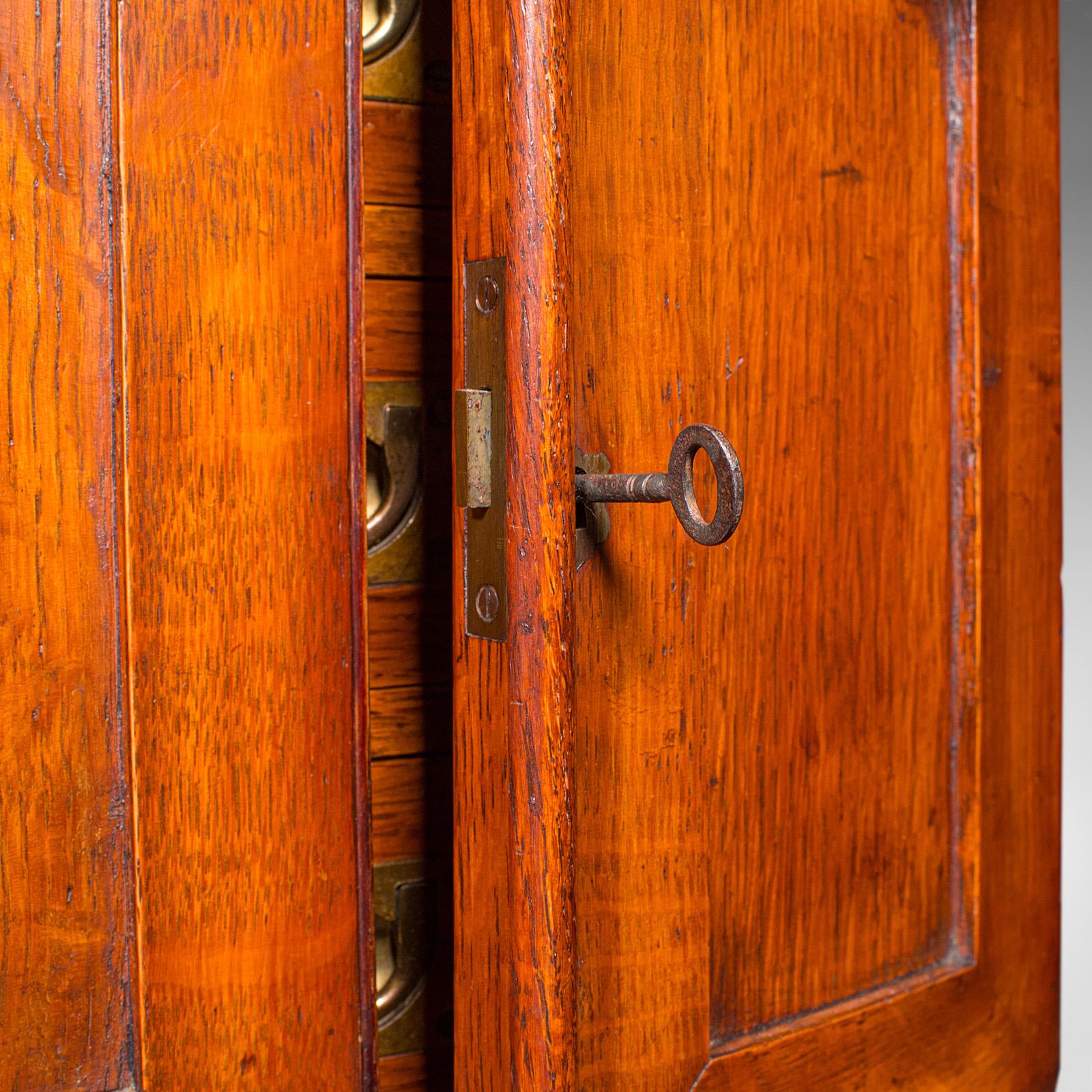 Piccola valigetta per campioni antichi, inglese, Oak, mobile da collezione, vittoriano, 1880 in vendita 3