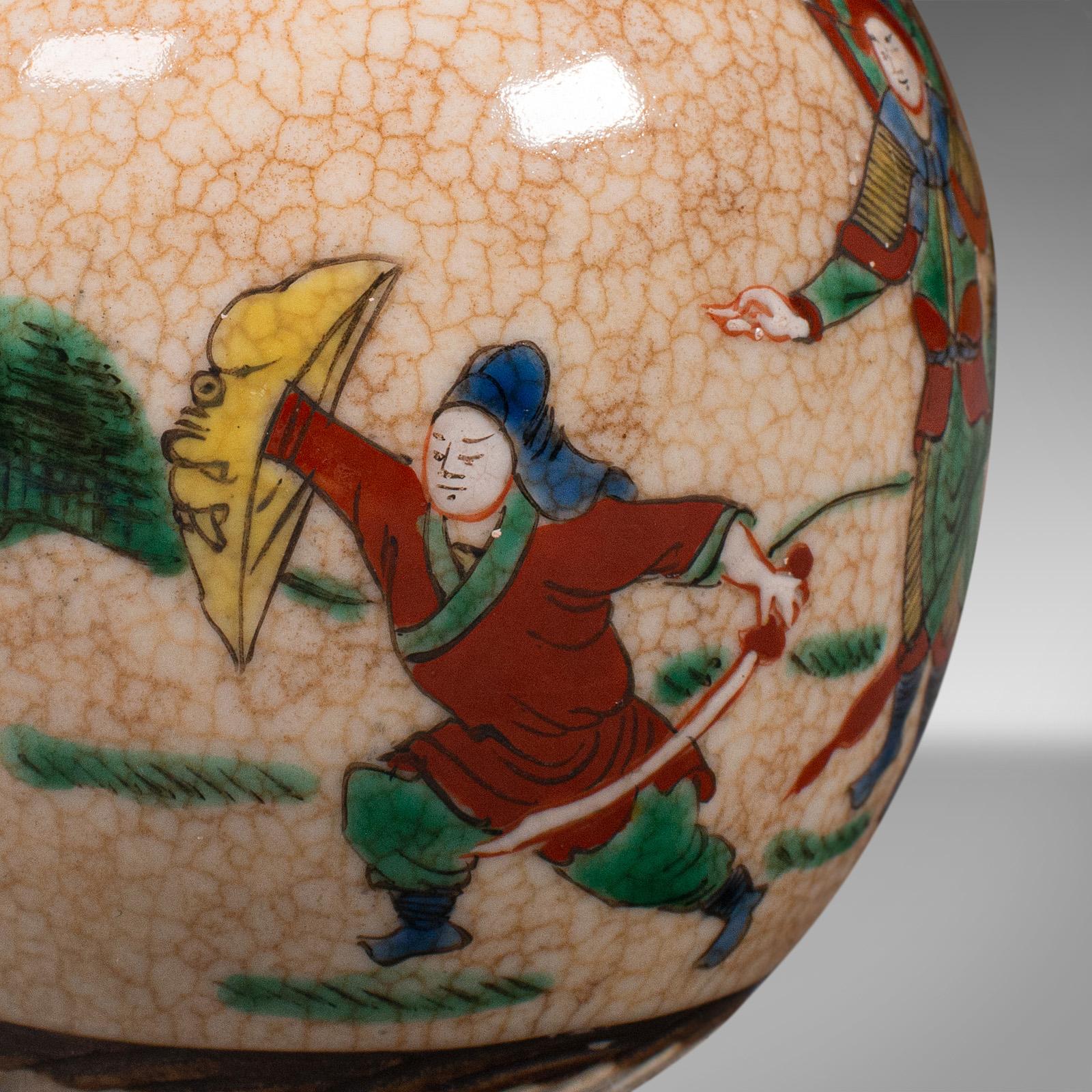 Antikes Gewürzgefäßgefäß, japanisch, Keramik, dekorativer Topf, viktorianisch, um 1900 im Angebot 4
