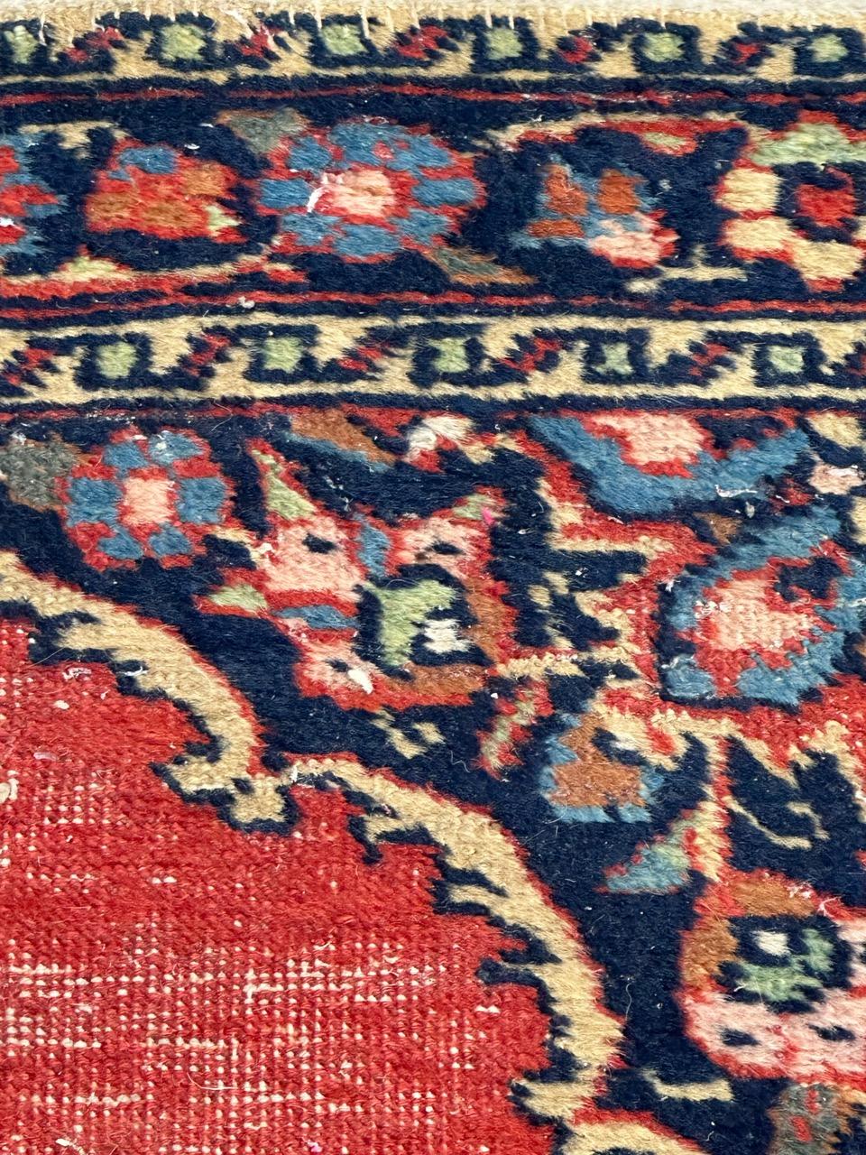 Small antique tabriz rug For Sale 2