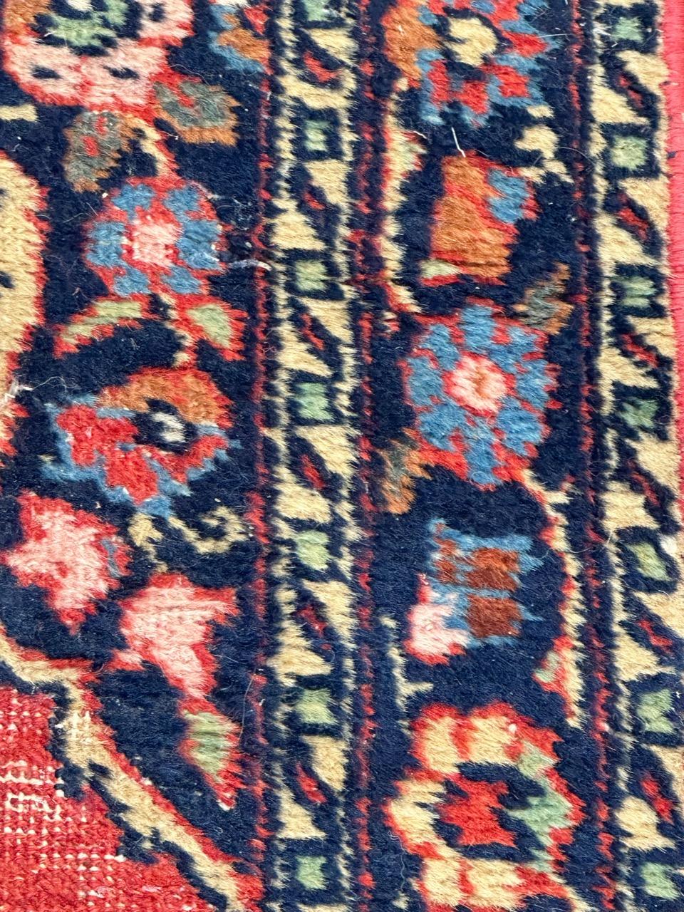 Small antique tabriz rug For Sale 3