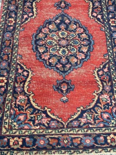 Small antique tabriz rug