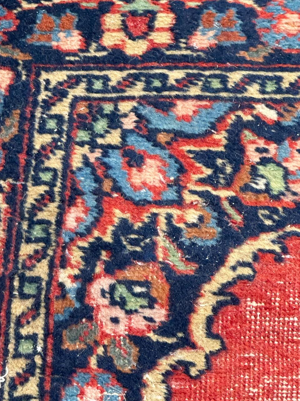Small antique tabriz rug For Sale 1