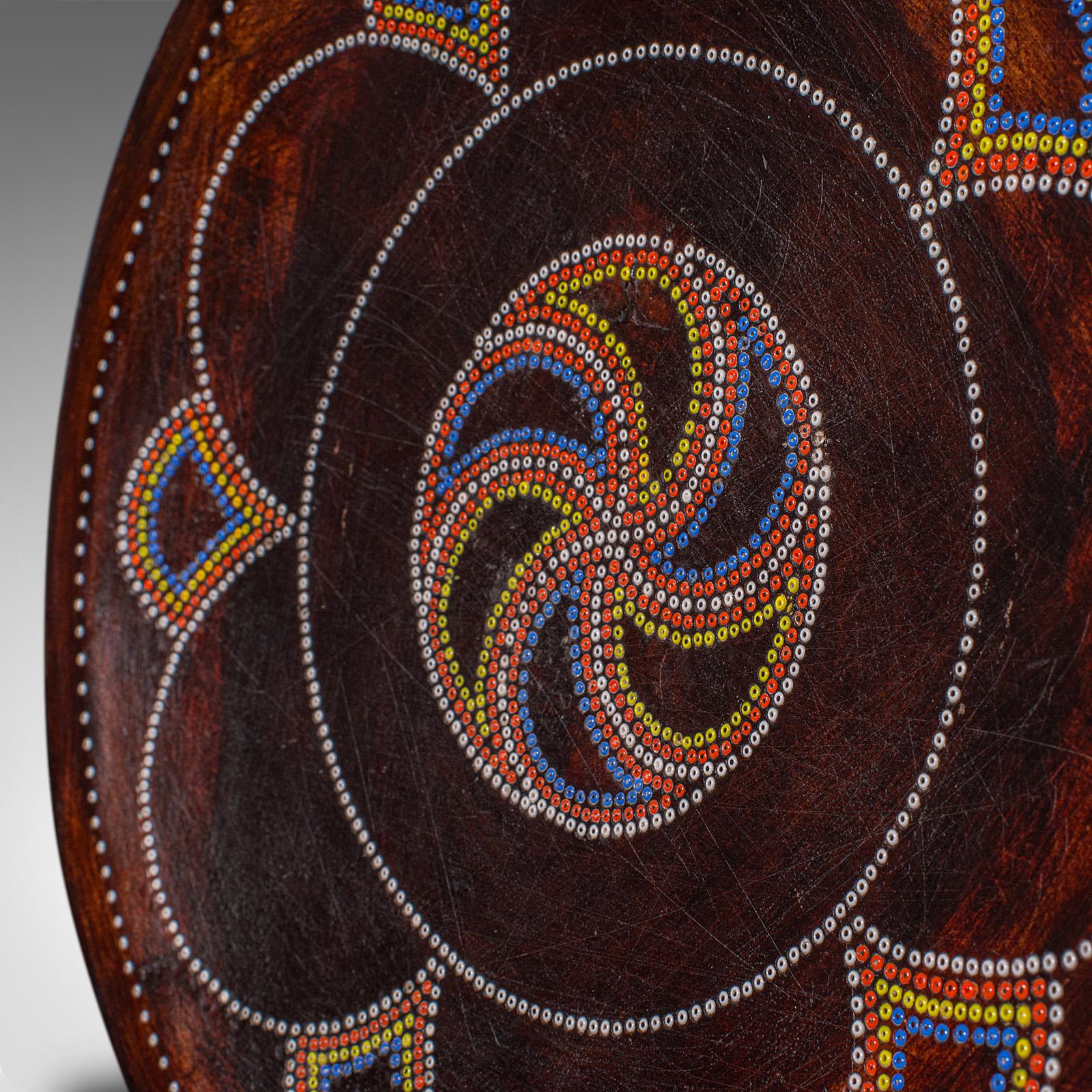 Small Antique Tribal Side Table, African, Fruitwood, Lamp, Stool, Late Victorian im Angebot 3