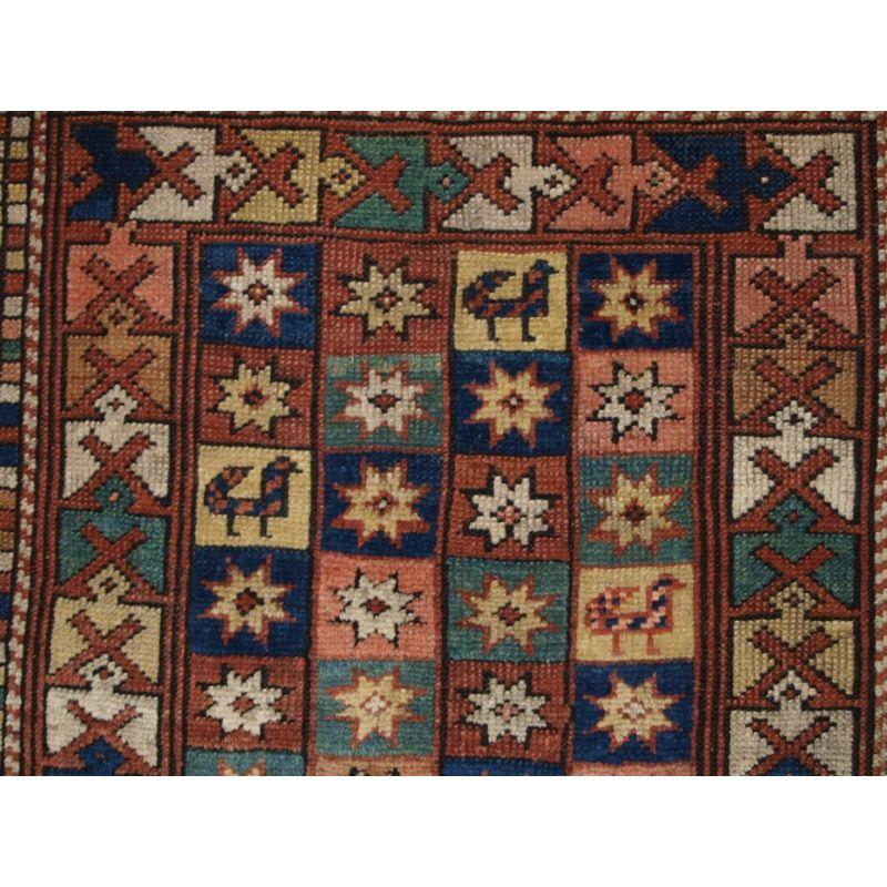 19th Century Small Antique Turkish Bergama Rug