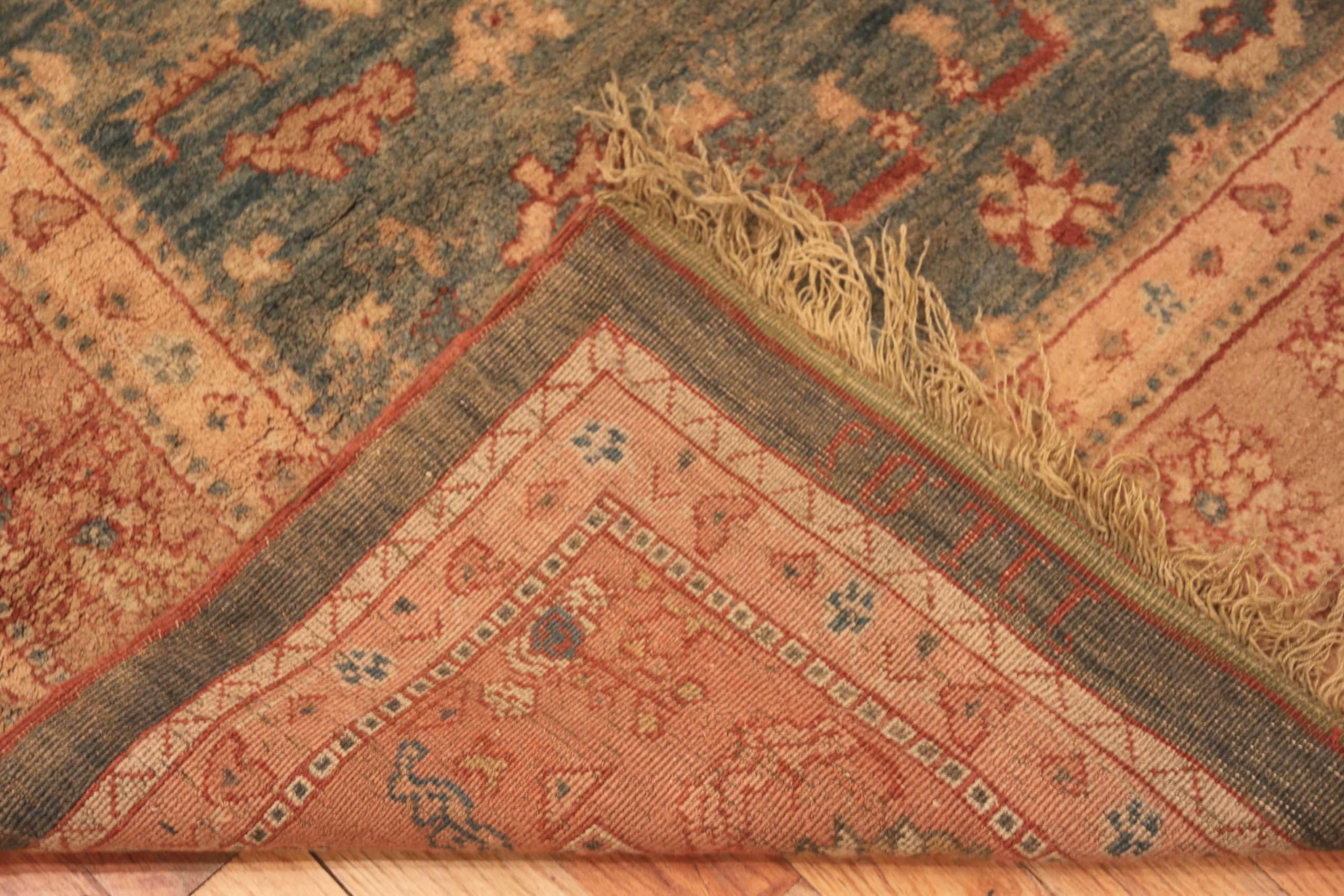 XX secolo Tappeto Tribale Turco Oushak Abrash Antico Piccolo Dimensioni 4'4