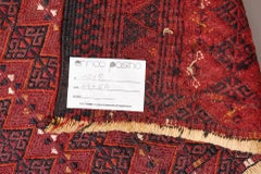 Antique Turkmen Kilim Rug, Hand-Woven Wool, Early 20th Century