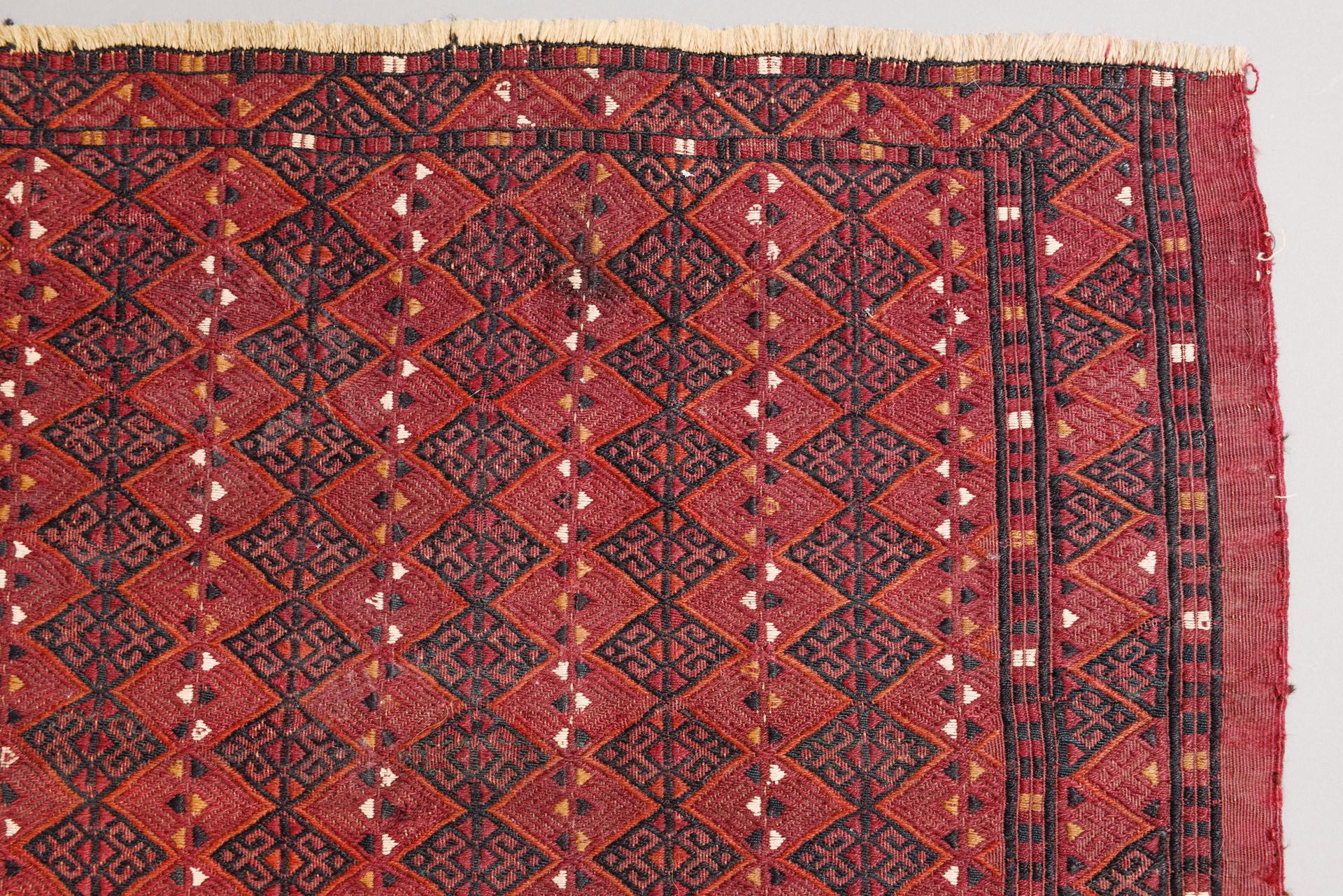 Tissé à la main Petit Kilim ancien Turkoman en vente