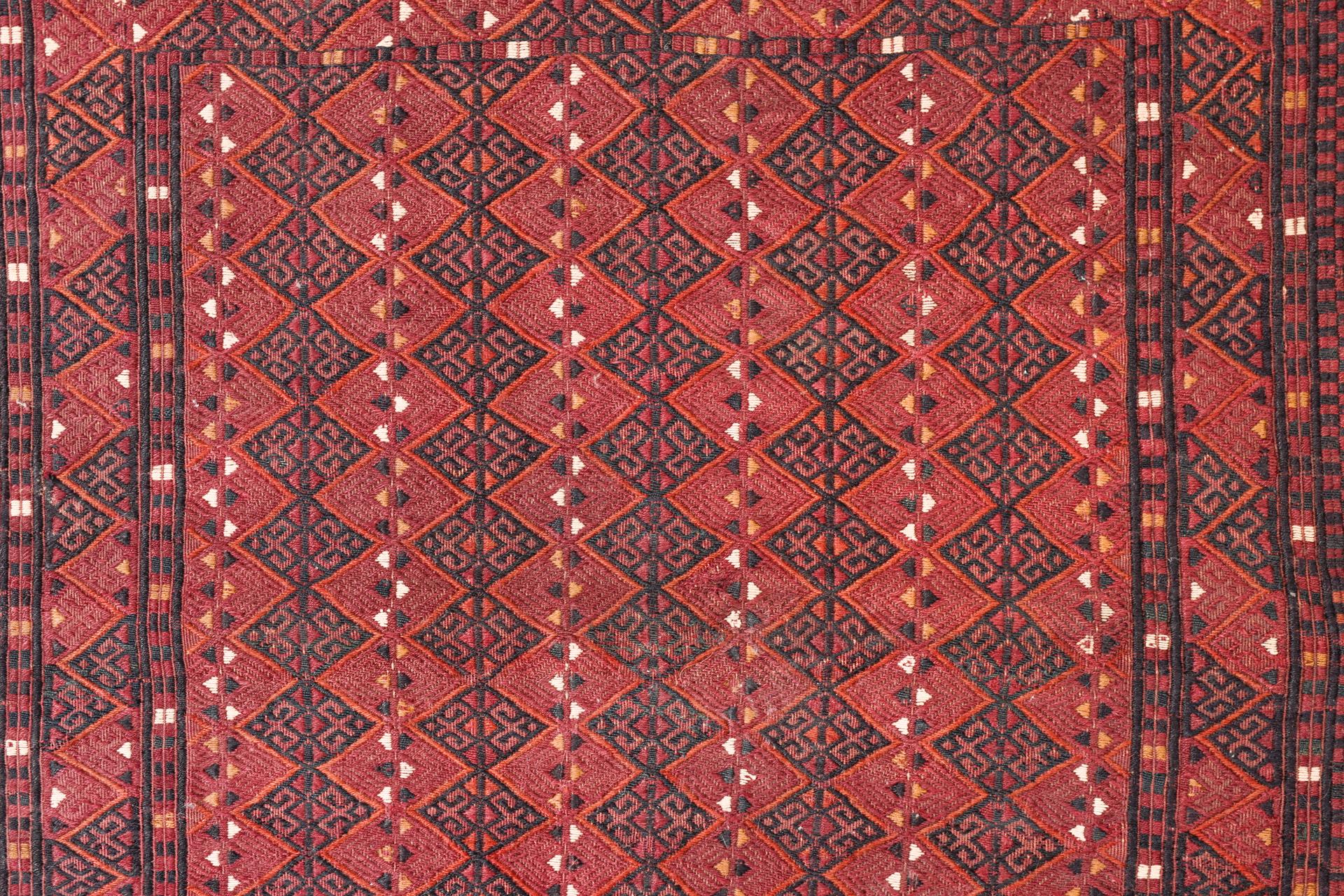 Laine Petit Kilim ancien Turkoman en vente