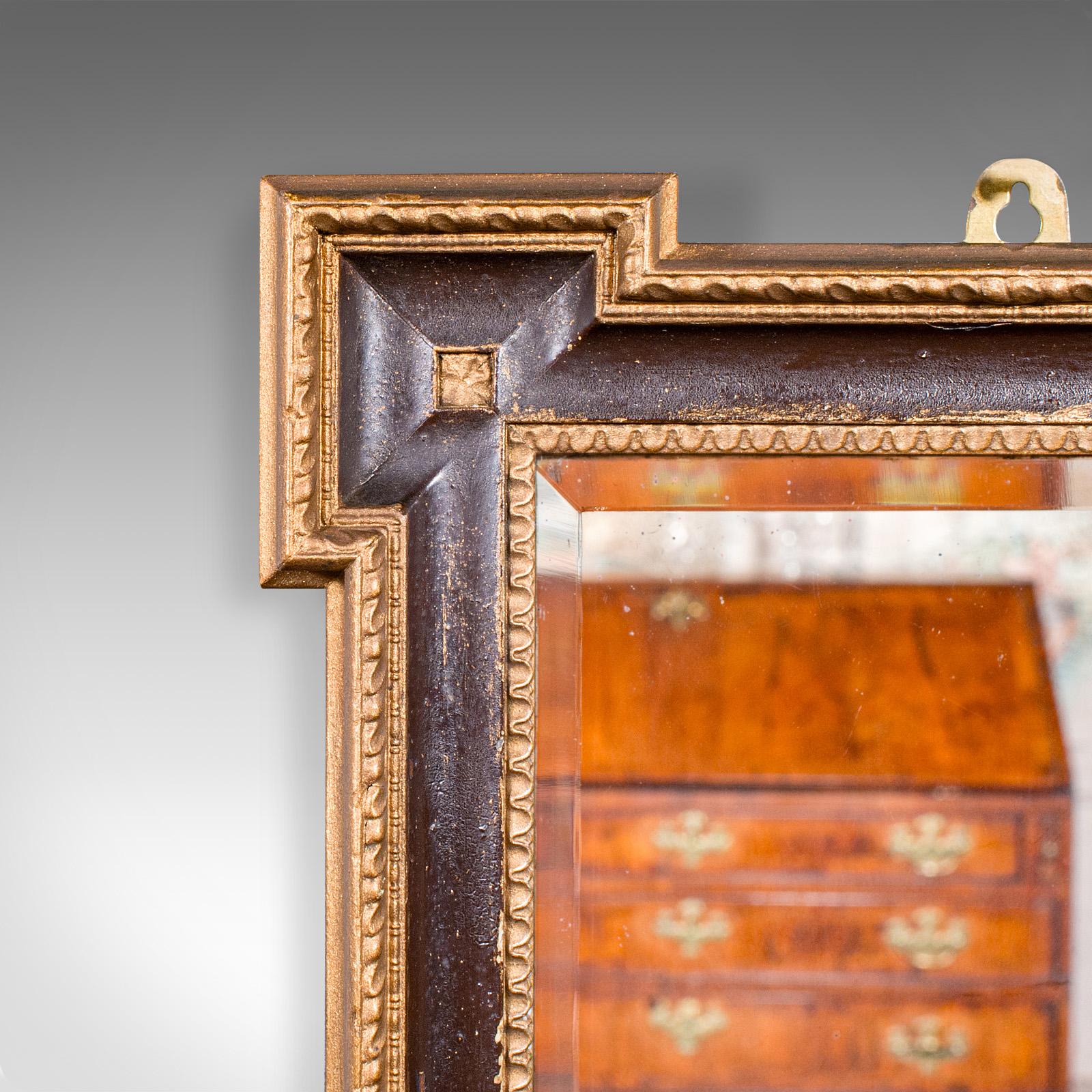 British Small Antique Vanity Mirror, English, Gilt Gesso, Hall, Neoclassical, Victorian For Sale