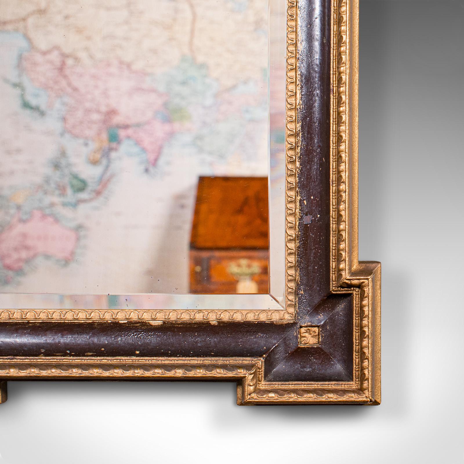 19th Century Small Antique Vanity Mirror, English, Gilt Gesso, Hall, Neoclassical, Victorian For Sale