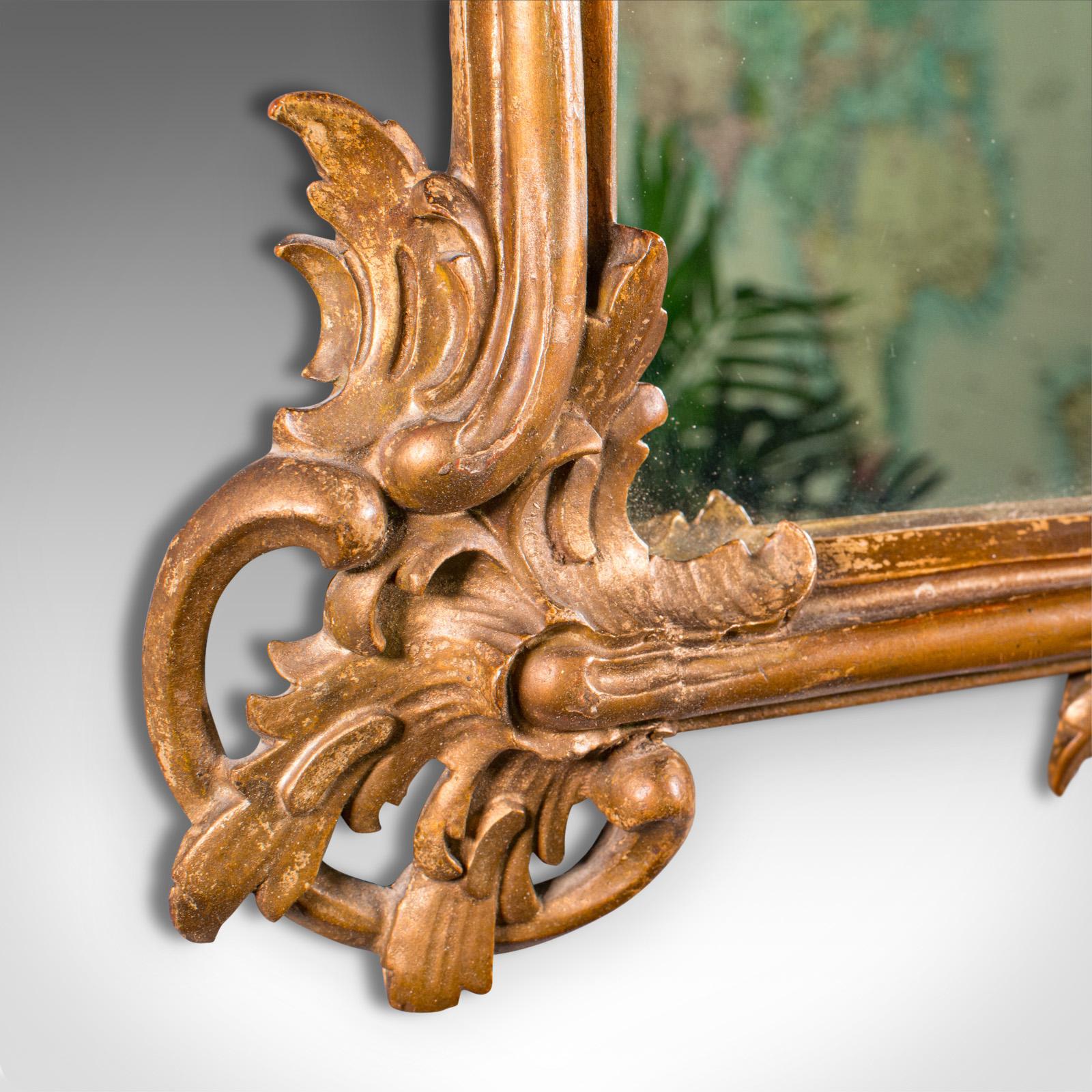 Small Antique Vanity Mirror, Italian, Giltwood, Dressing, Victorian, Circa 1890 4