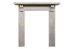Small Antique Victorian Bath Stone Fireplace Surround
