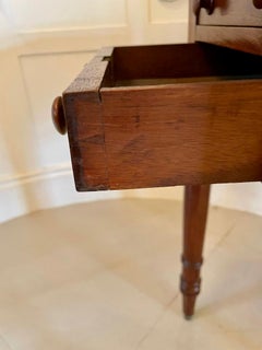 Small Antique Victorian Quality Mahogany Table with Two Drop Leaves