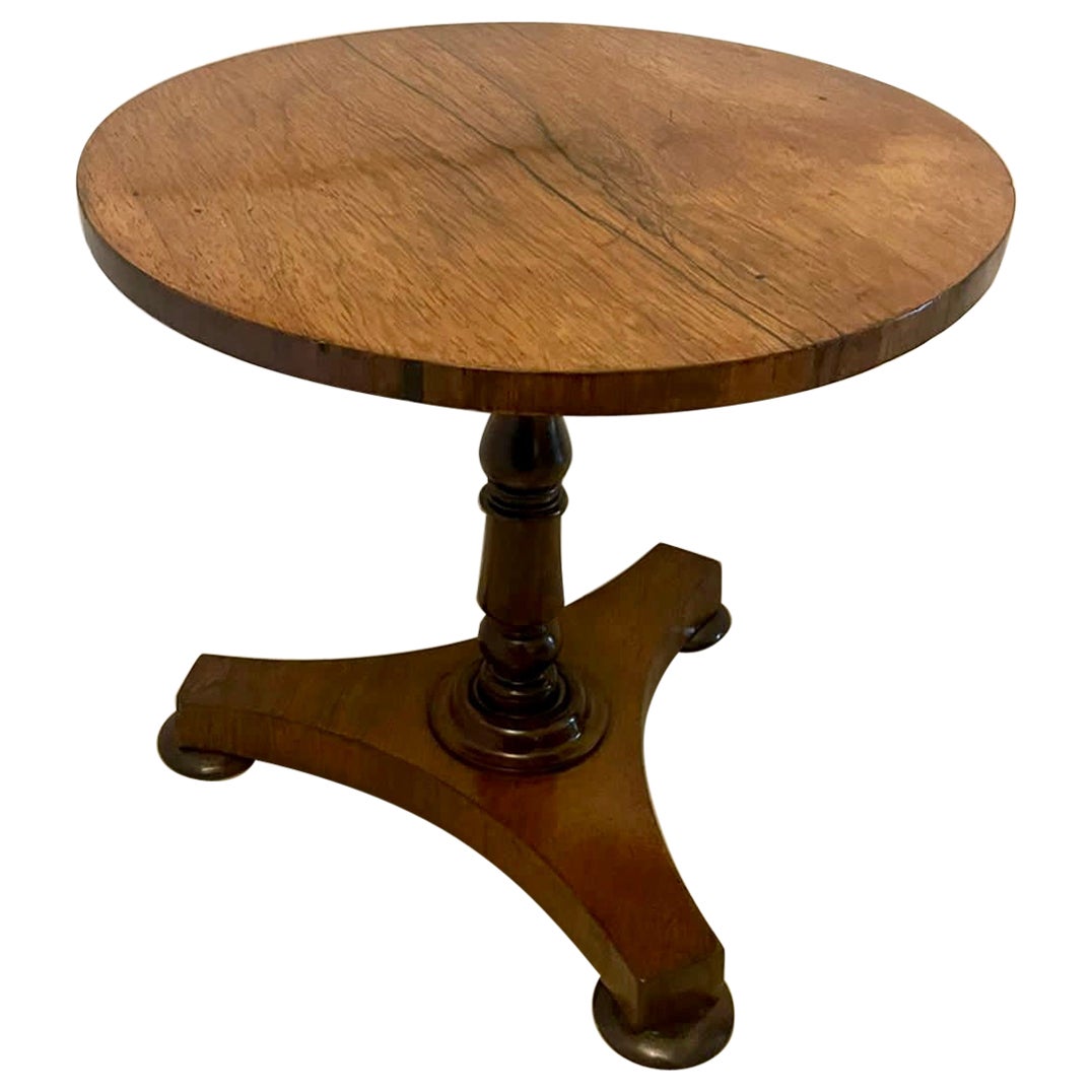 Small Antique Victorian Quality Rosewood Lamp Table