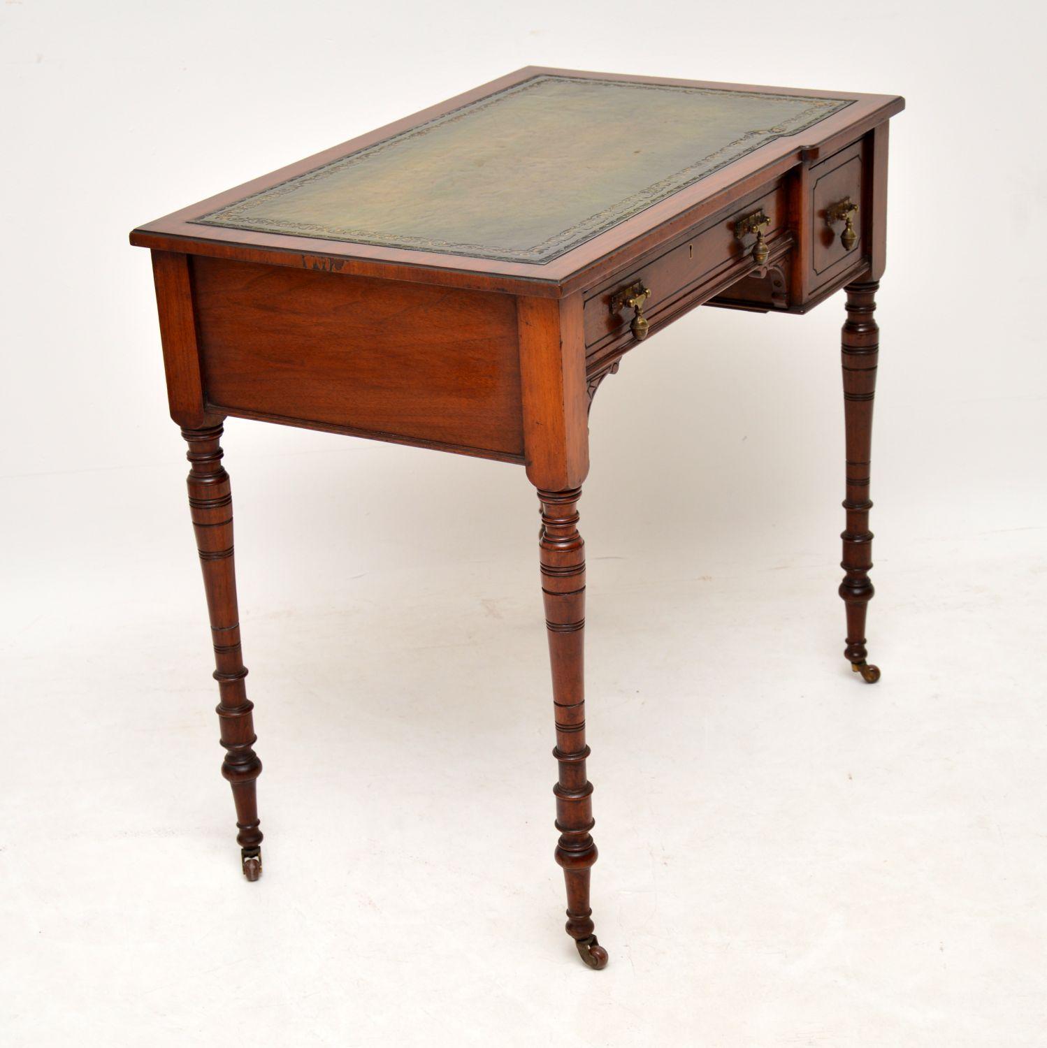 19th Century Small Antique Victorian Walnut Writing Desk