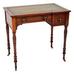 Small Antique Victorian Walnut Writing Desk