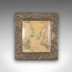 Small Antique Wall Mirror, English, Hall, Art Nouveau, Early 20th Century, 1920