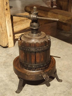 Small Antique Wine Grape Press from France, 19th Century