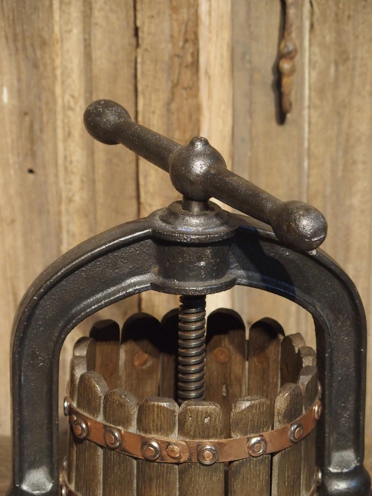 Small Antique Wine Grape Press from France, Early 1900s at 1stDibs