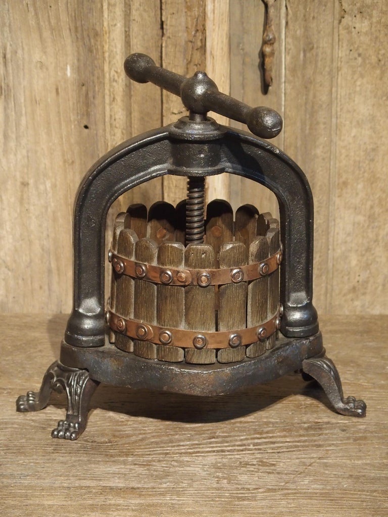 Small Antique Wine Grape Press from France, Early 1900s at 1stDibs
