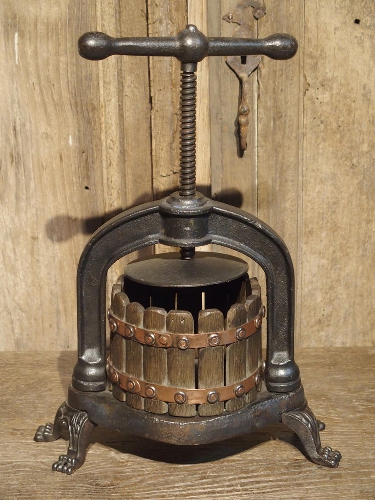 Small Antique Wine Grape Press from France, Early 1900s at 1stDibs