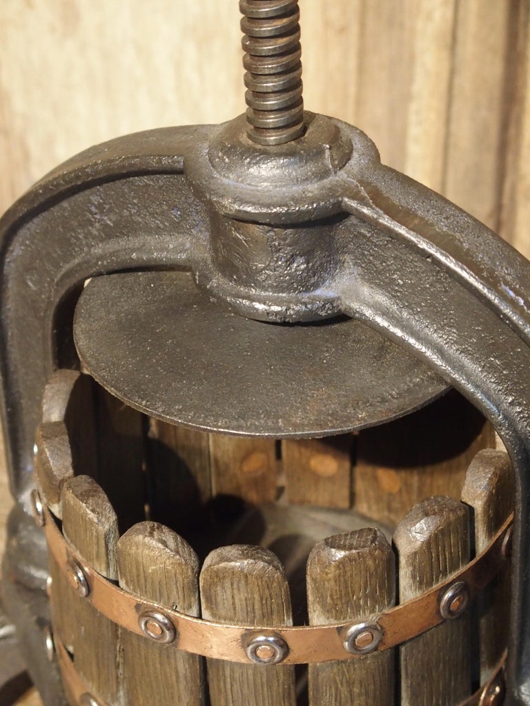 Small Antique Wine Grape Press from France, Early 1900s at 1stDibs