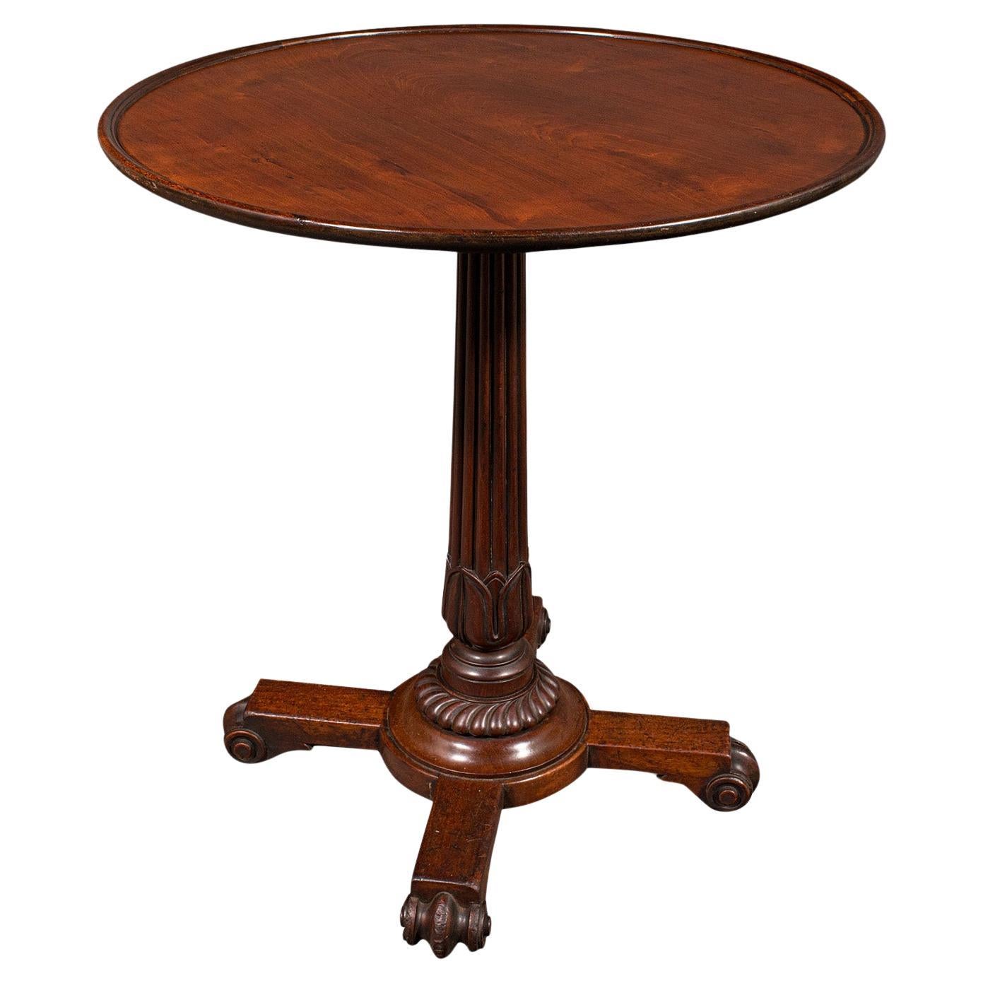 Small Antique Wine Table, English, Lamp, Side, Serving, William IV, Circa 1835