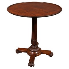 Antiker Weintisch, englisch, Lampe, Beistelltisch, Serviergeschirr, William IV., um 1835
