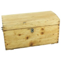 Small Antique Wooden Trunk, circa 1900