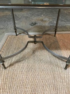 Small Antiqued Mirrored Table in the Style of Yale Burge