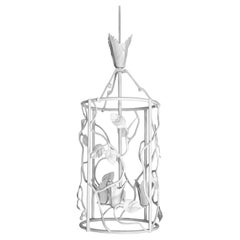 Pequeño farol naturalista "Appia" de yeso blanco by Benediko