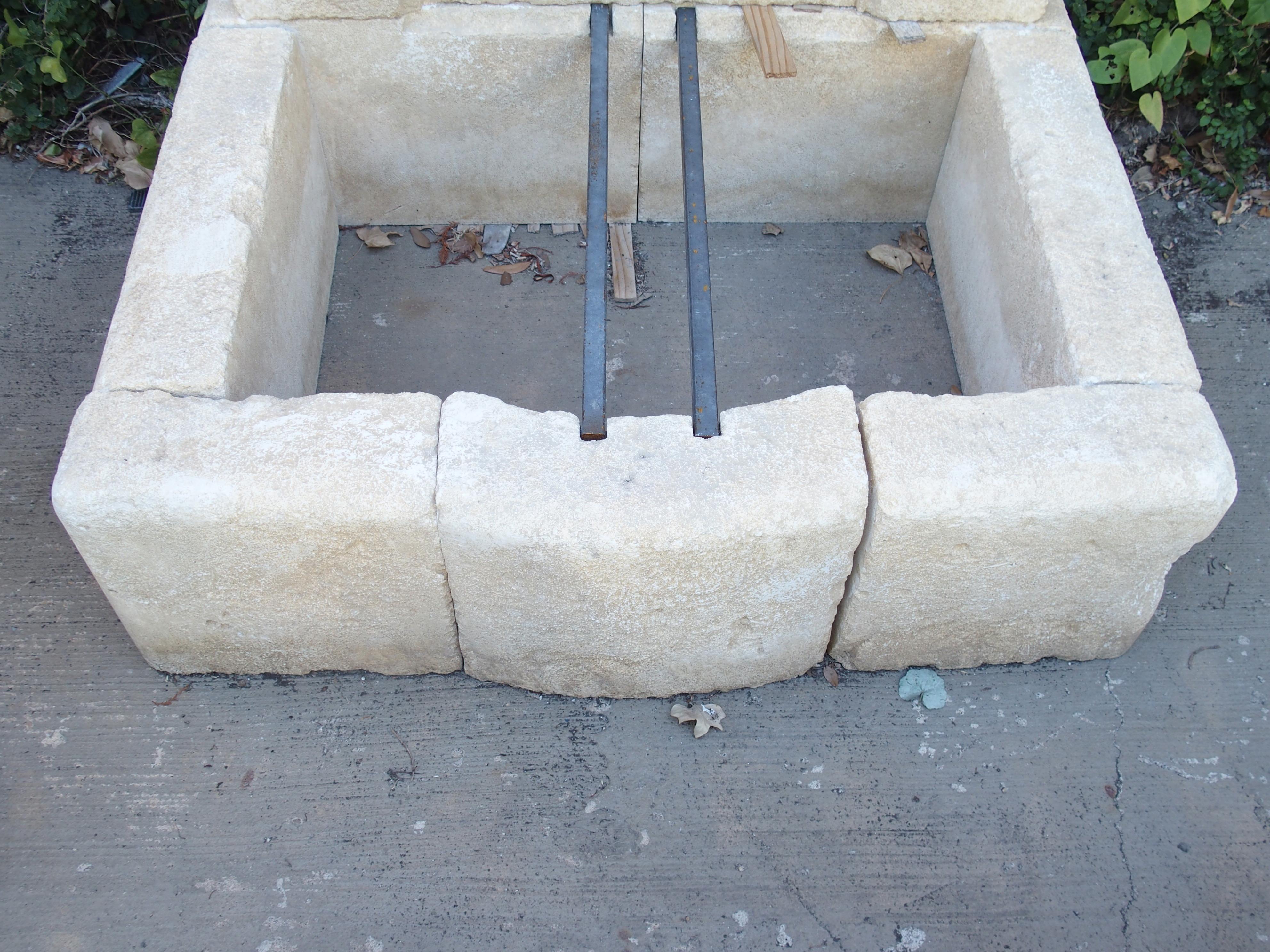 Hand-Carved Small Arched Limestone Wall Fountain from the South of France
