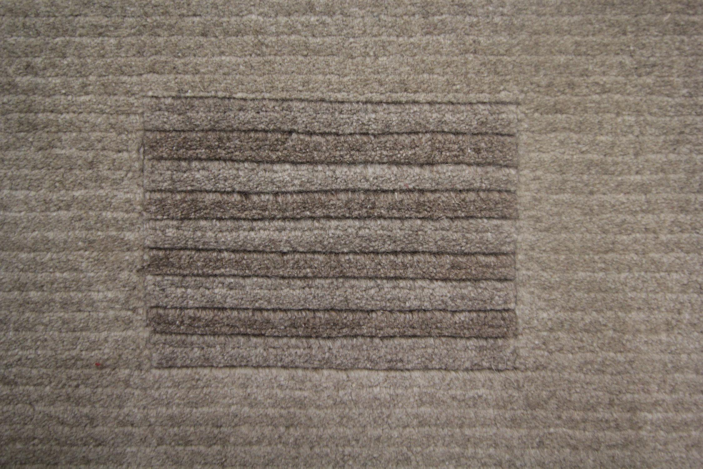 Chinois Petit tapis de porte rectangulaire beige, tapis moderne tissé à la main en vente