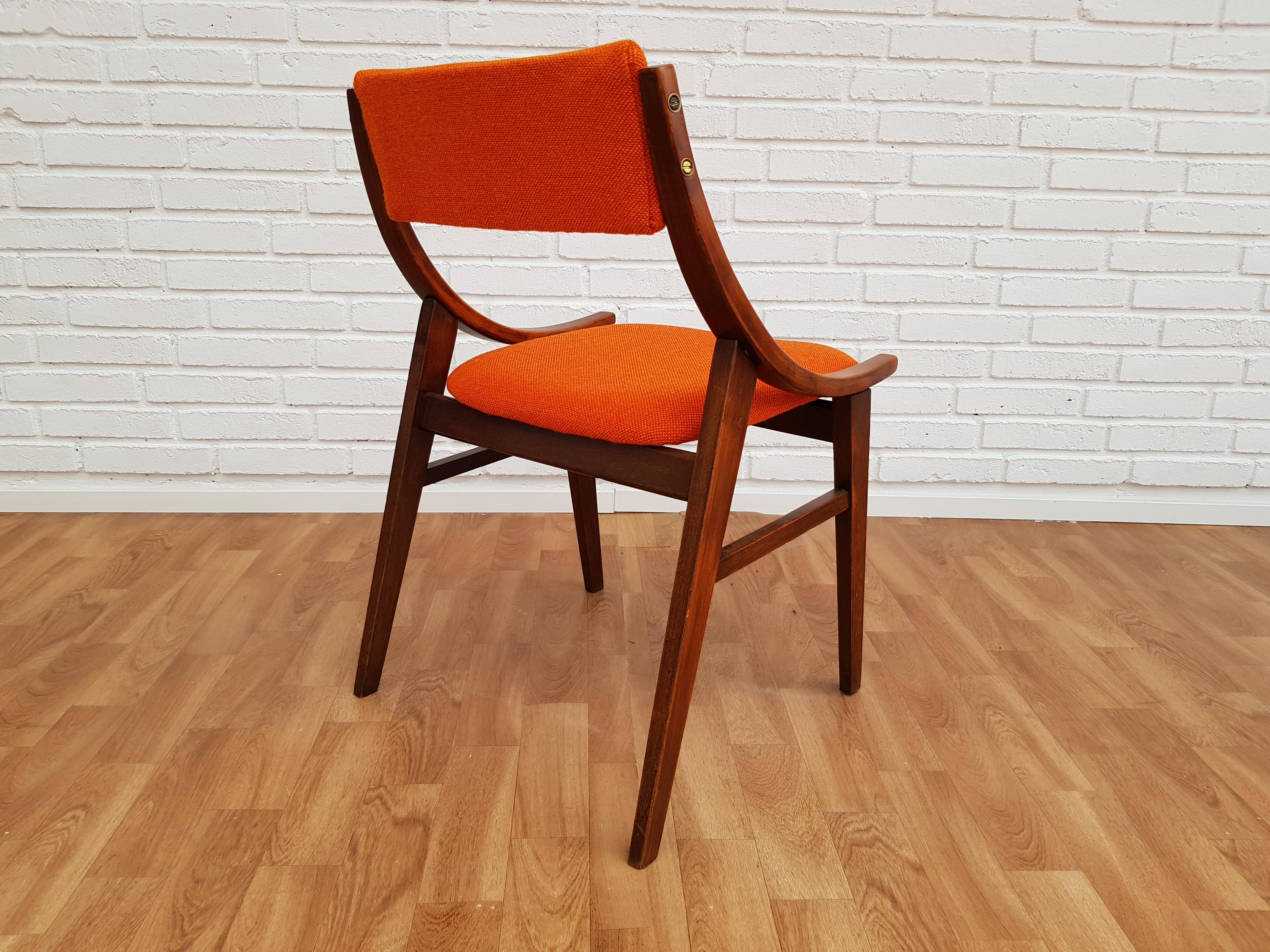 Small Armchair, 1960s, Kvadrat Wool by Nana Ditzel, Completely Restored For Sale 3