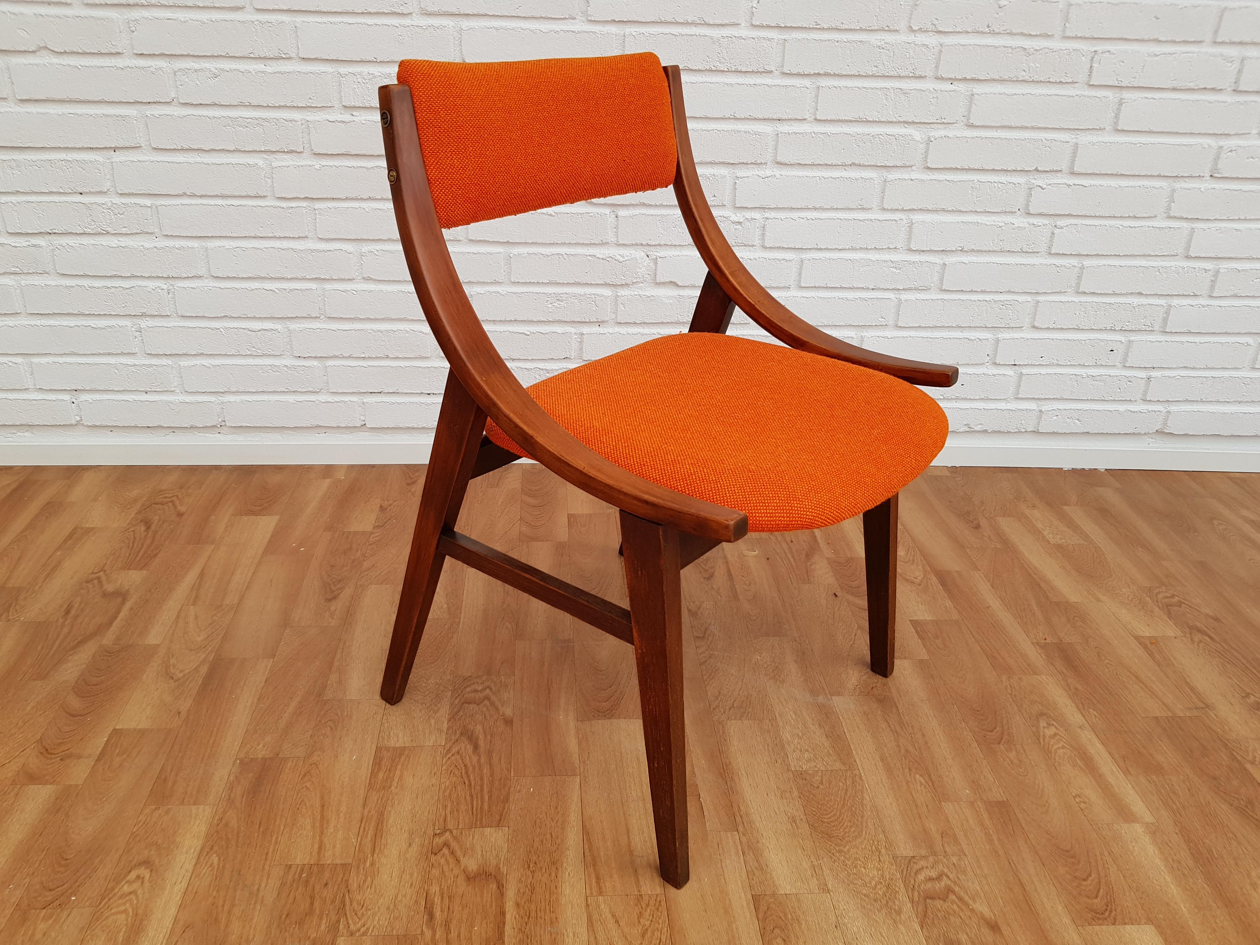 Small Armchair, 1960s, Kvadrat Wool by Nana Ditzel, Completely Restored For Sale 5