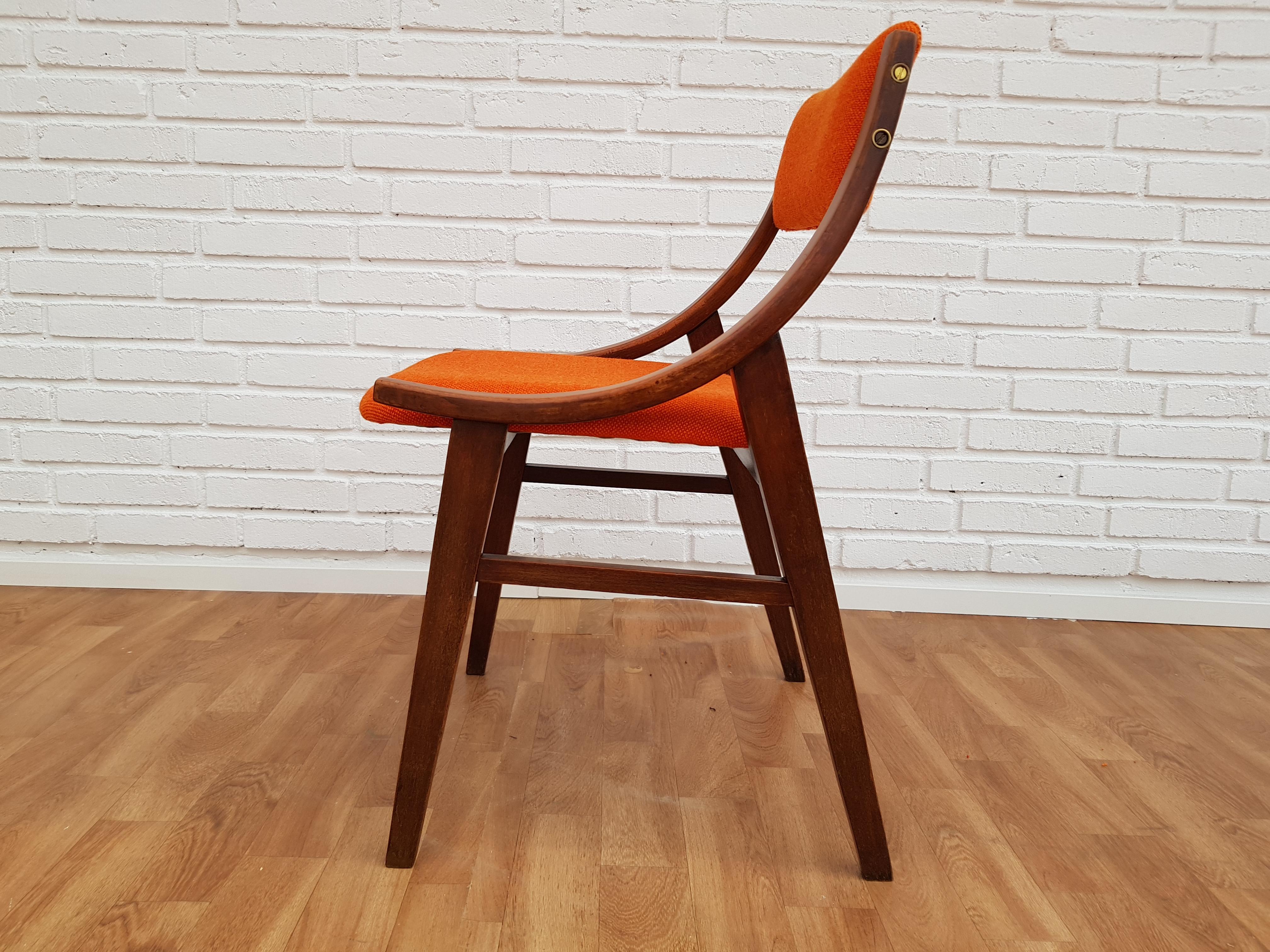 Mid-Century Modern Small Armchair, 1960s, Kvadrat Wool by Nana Ditzel, Completely Restored For Sale