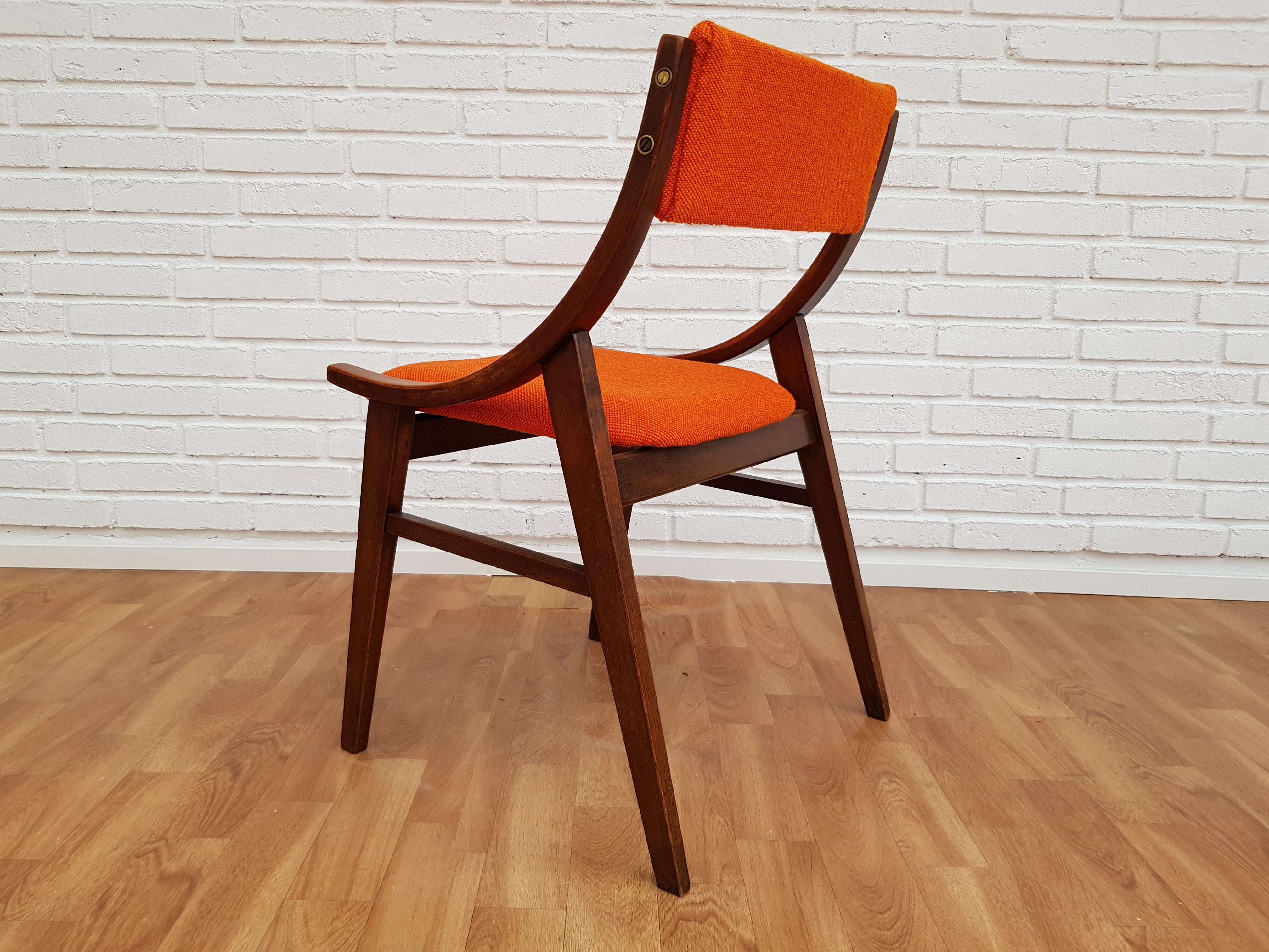 Mid-20th Century Small Armchair, 1960s, Kvadrat Wool by Nana Ditzel, Completely Restored For Sale