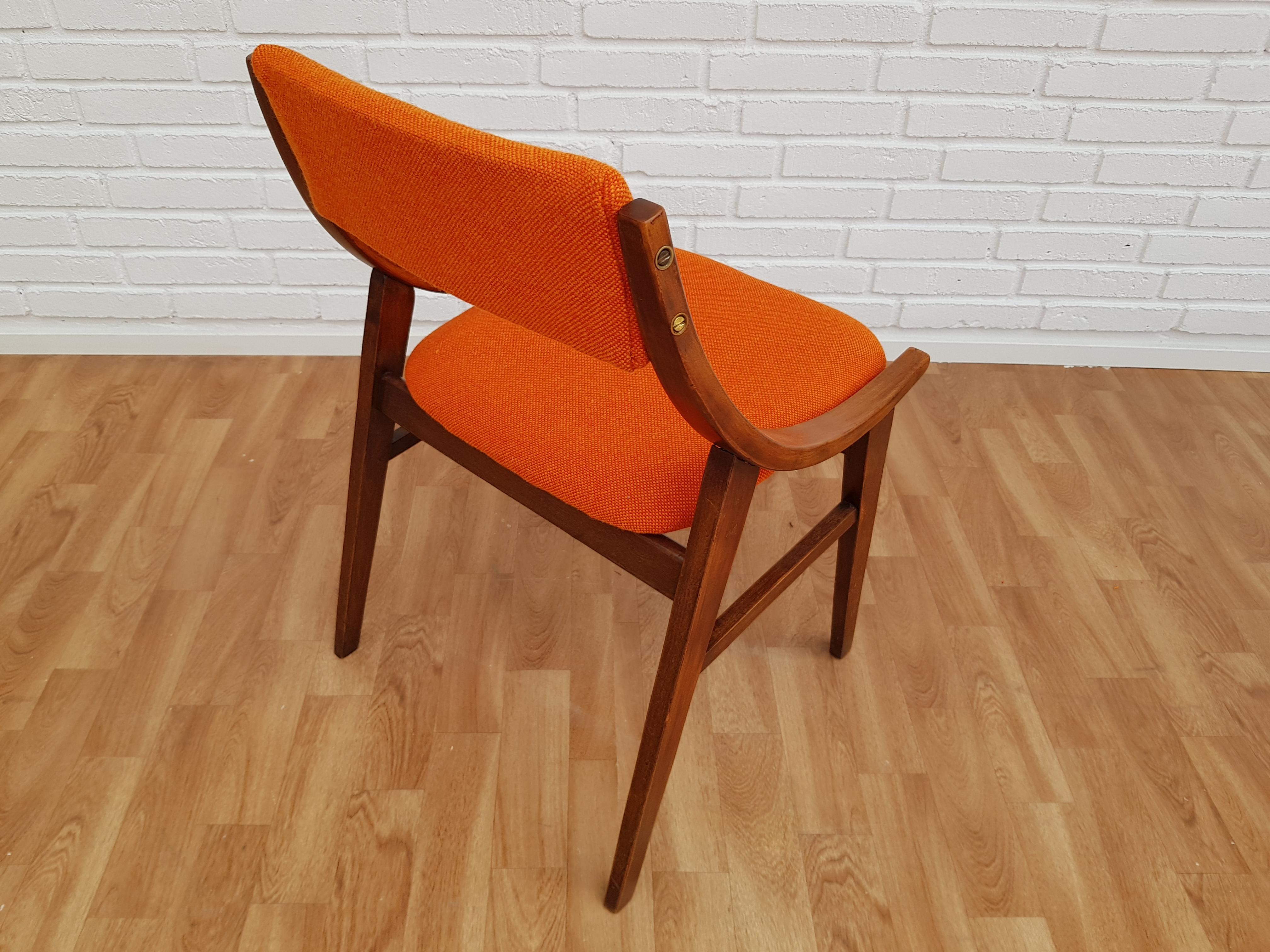 Small Armchair, 1960s, Kvadrat Wool by Nana Ditzel, Completely Restored For Sale 2