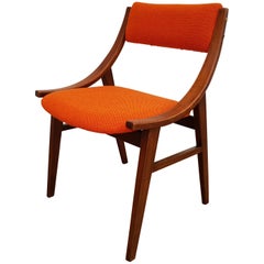 Small Armchair, 1960s, Kvadrat Wool by Nana Ditzel, Completely Restored