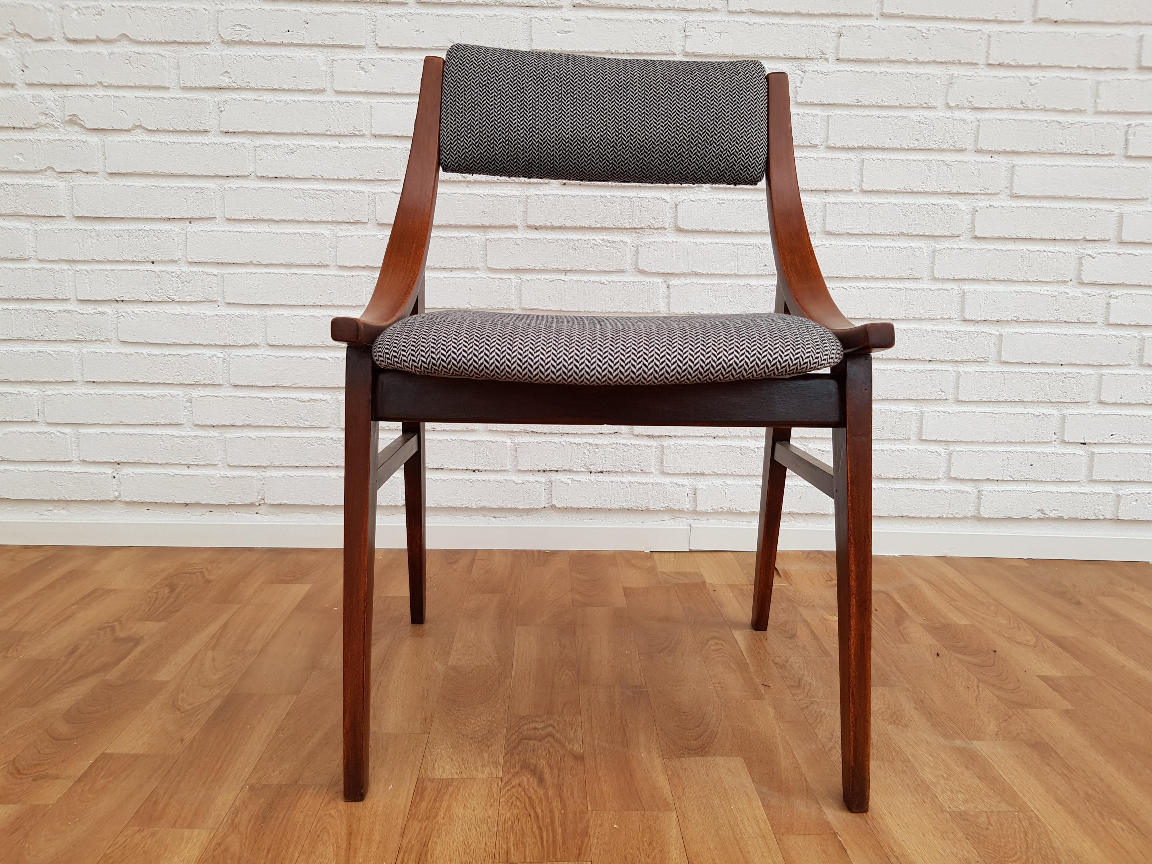Small Armchair, 1960s, Quality Cotton, Completely Restored 3