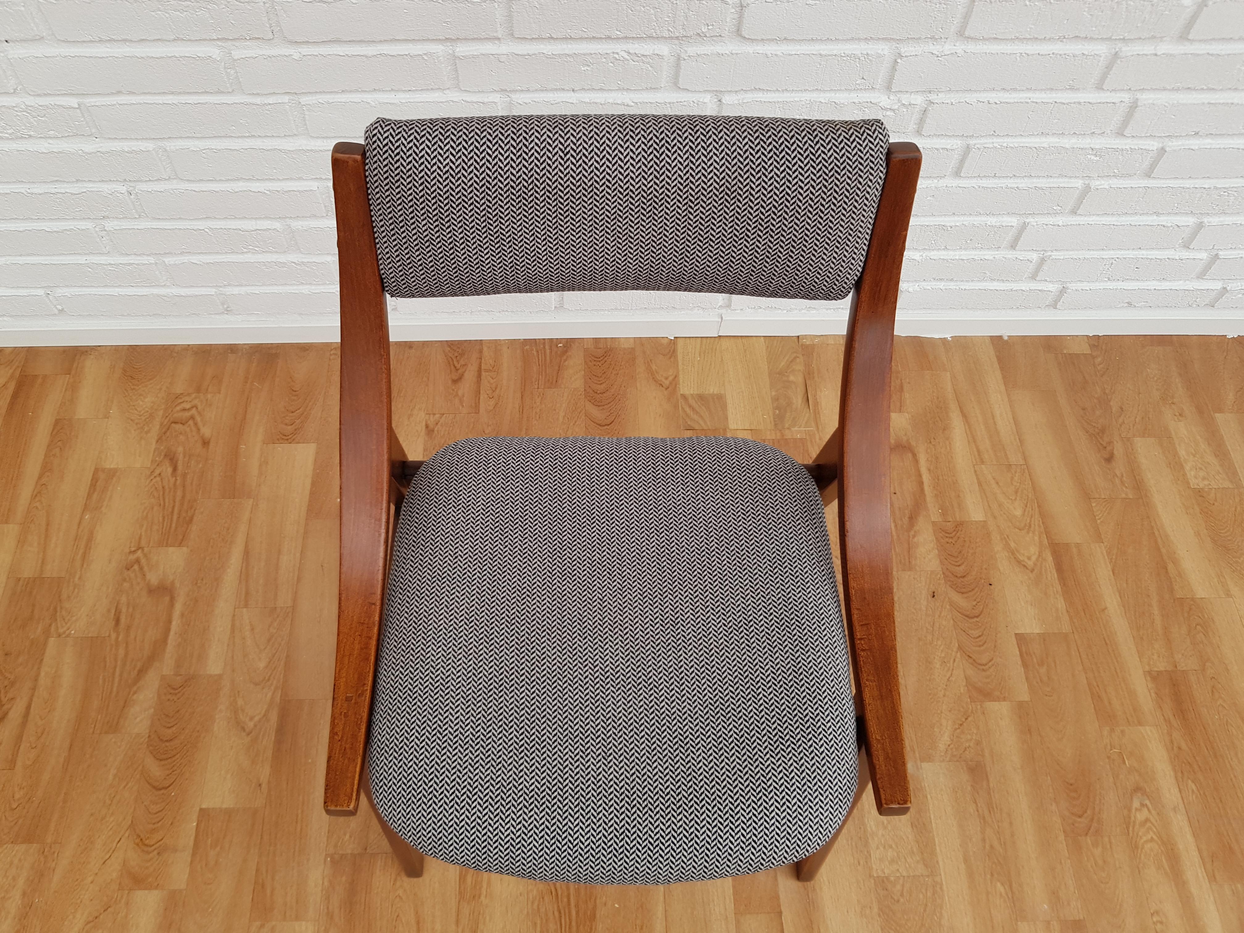 Small Armchair, 1960s, Quality Cotton, Completely Restored 4