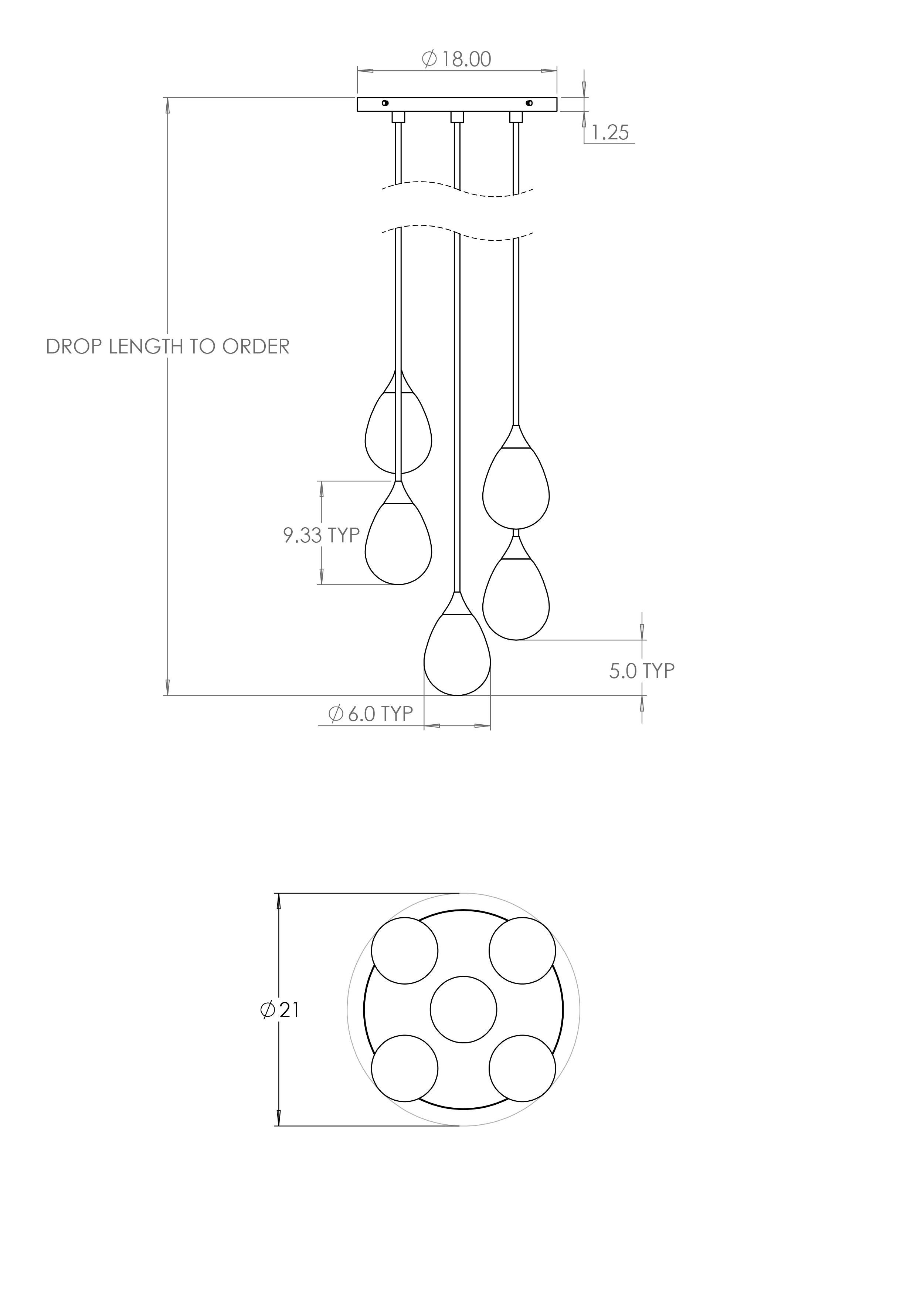 XXI secolo e contemporaneo Ciondolo Konekt Small Armor a 5 grappoli in ottone antico in vendita
