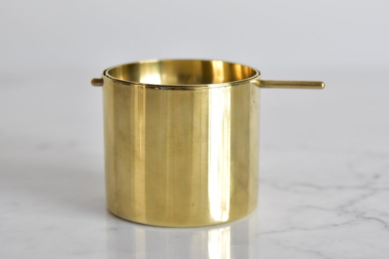 Small Arne Jacobsen Brass Ashtray by Stelton Made in Denmark at 1stDibs
