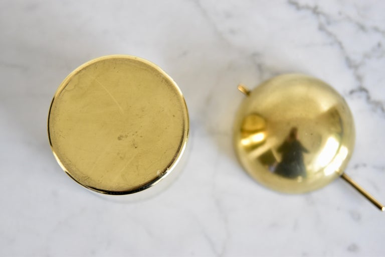 Small Arne Jacobsen Brass Ashtray by Stelton Made in Denmark For Sale