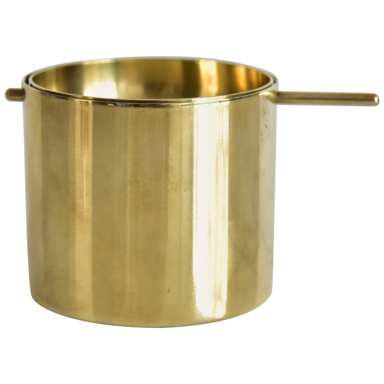 Small Arne Jacobsen Brass Ashtray by Stelton Made in Denmark at 1stDibs