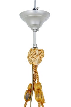 Small art deco alabaster hanging pendant light